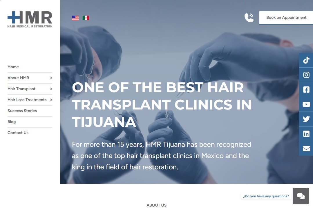 Sitio web de HMR Tijuana