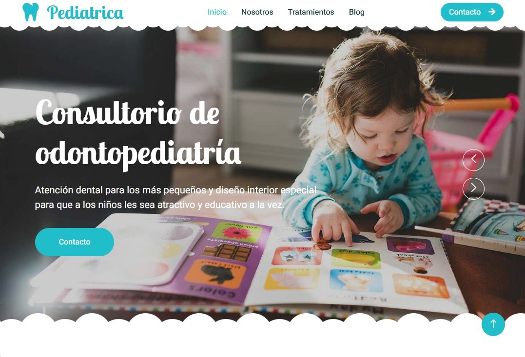 Sitio web pediátrico dental